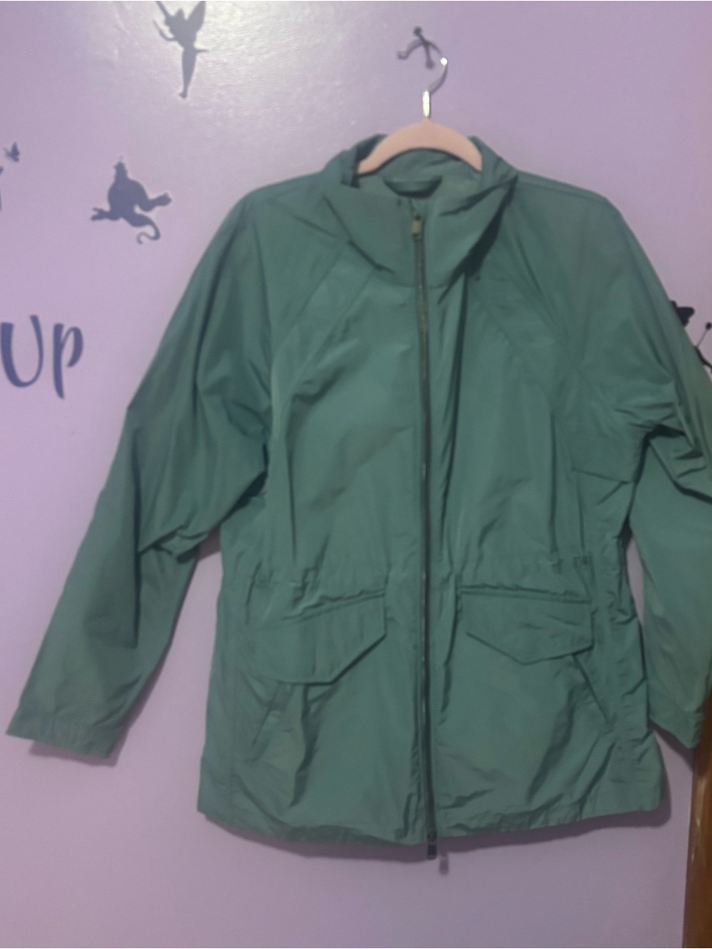 Athleta Green Utility Jacket with Hood